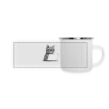 Student Chat - Panoramic Camper Mug - white - Front