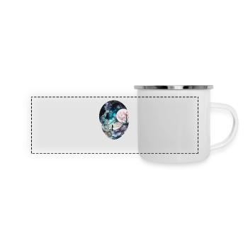 Verlorenes Land jenseitiger Träume - Panorama Emaille-Tasse - Weiß - Vorne