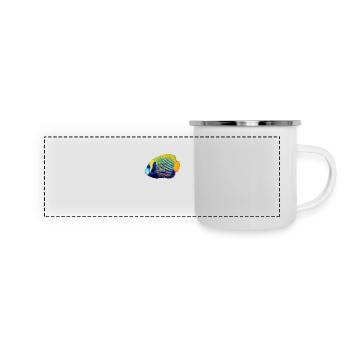 POMACANTHUS IMPERATOR - Panorama Emaille-Tasse - Weiß - Vorne