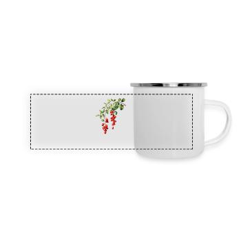 Mistelzweig-Magie - Panorama Emaille-Tasse - Weiß - Vorne
