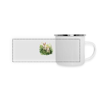 Bunny Meadow - Panoramic Camper Mug - white - Front