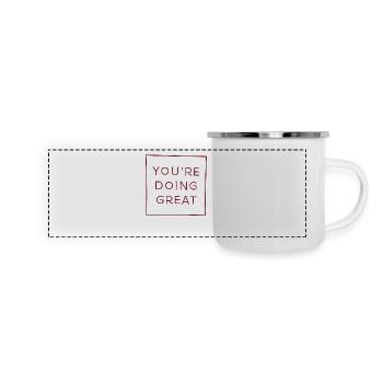 You're doing great - Mug panoramique émaillé - blanc - Devant
