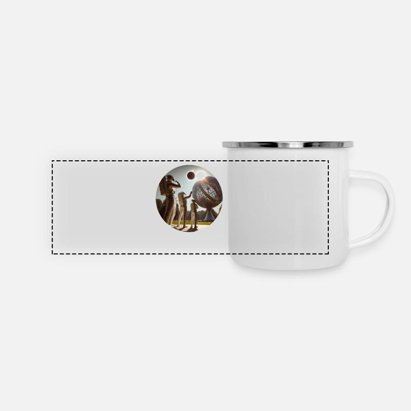 Total Eclipse 04:08:24 Commererative - Panoramic Camper Mug - white