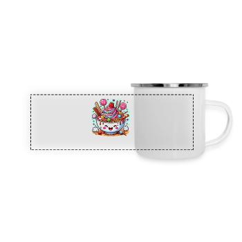 Sweet ramen - Panoramic Camper Mug - white - Front