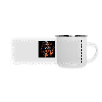 ZAUBERER - Panorama Emaille-Tasse - Weiß - Vorne