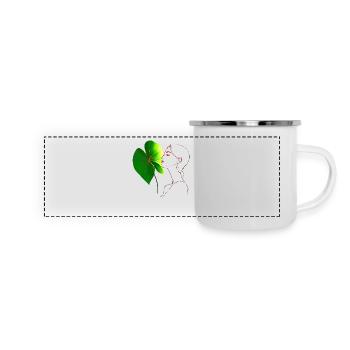 Flowers Women girl fashion design art female style - Panoramic Camper Mug - white - Front