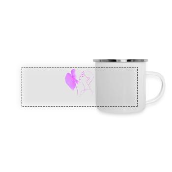 Flowers Women girl fashion design art female style - Panoramic Camper Mug - white - Front