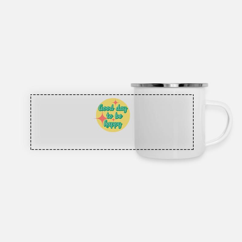 Good day to be happy - Panoramic Camper Mug - white