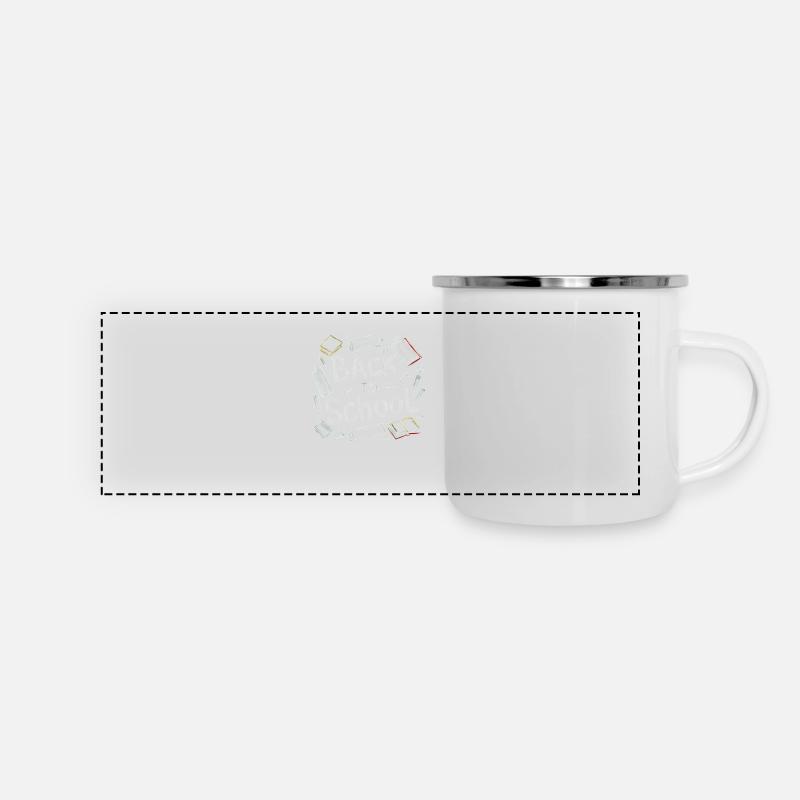 back to school - Panoramic Camper Mug - white