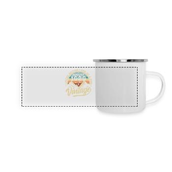 Geburtstag August 1989 Geburtstagsgeschenk August - Panorama Emaille-Tasse - Weiß - Vorne