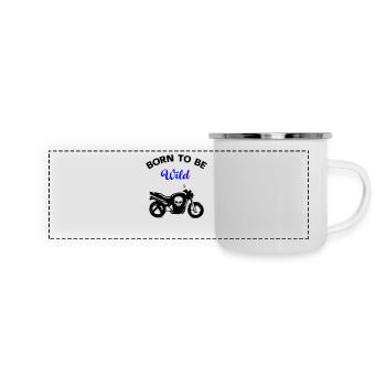 motorcycle - Panoramic Camper Mug - white - Front