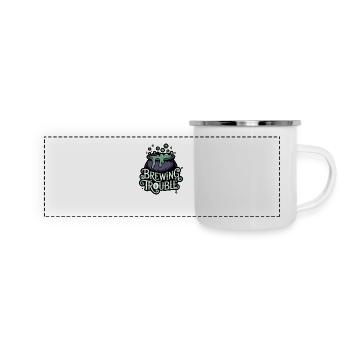 Hexenkessel – Brewing Trouble - Panoramic Camper Mug - white - Front