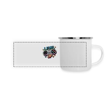 Level Up – Gaming Controller - Panoramic Camper Mug - white - Front