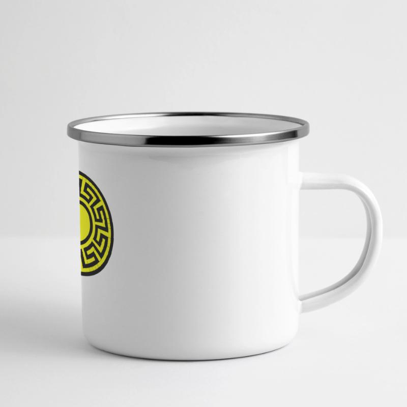 Disk Pattern Panoramic Camper Mug