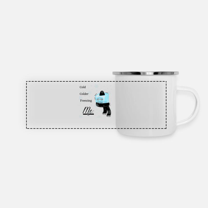 Cold, Colder, Freeeezing, Me - Panoramic Camper Mug - white