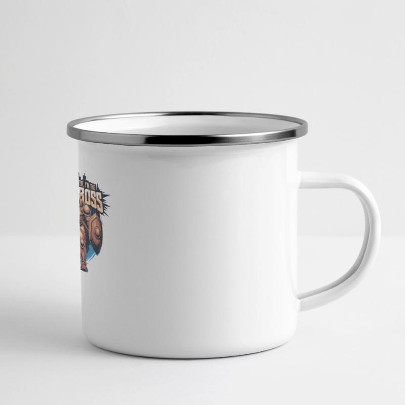 I'm the FinalBoss – Mächtiger Charakter Panorama Emaille-Tasse