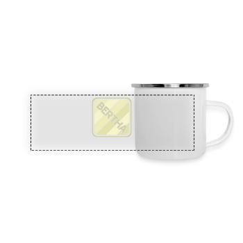 Bertha comme prénom de fille - Mug panoramique émaillé - blanc - Devant