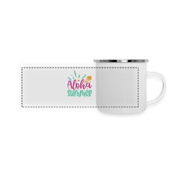 Aloha Summer - Panoramic Camper Mug - white - Front