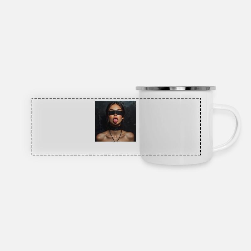 Tongue Show - Panoramic Camper Mug - white