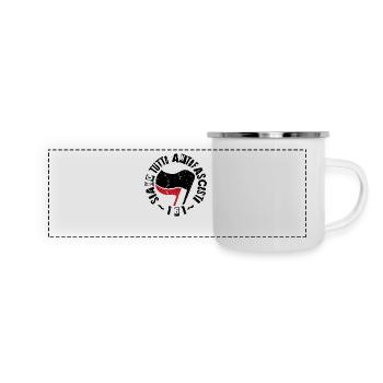Siamo Tutti Antifascisti 161 Antifa - Panorama Emaille-Tasse - Weiß - Vorne