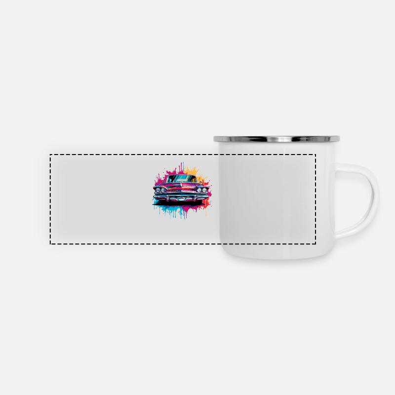 Strreetart Limosine - Mug panoramique émaillé - blanc