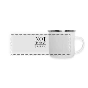 not today satan - Panoramic Camper Mug - white - Front
