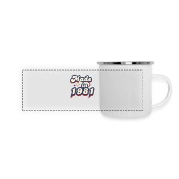 Made in 1981 Retro - Panoramic Camper Mug - white - Front