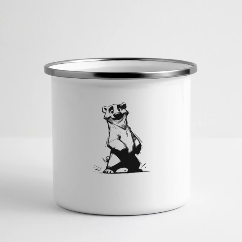 Cute bear comic darling with cuddle factor Panoramic Camper Mug