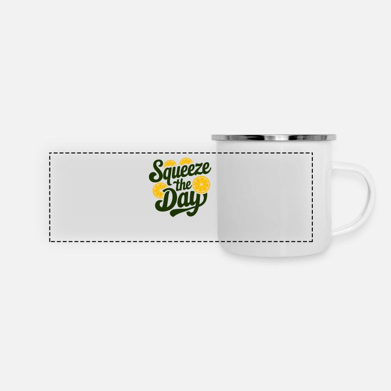 Squeeze The Day - Panoramic Camper Mug - white