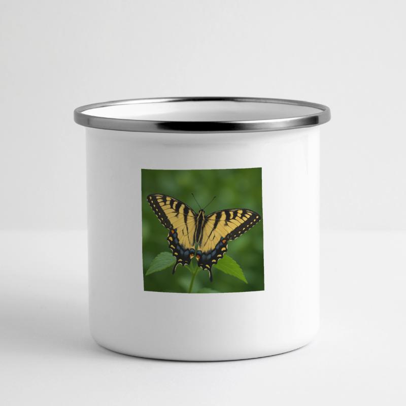 Eastern Tiger swallowtail Panoramic Camper Mug