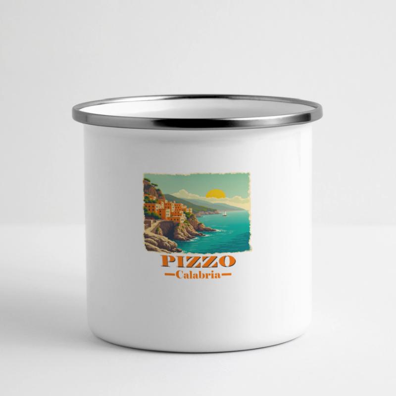 Pizzo Calabre orange Mug panoramique émaillé