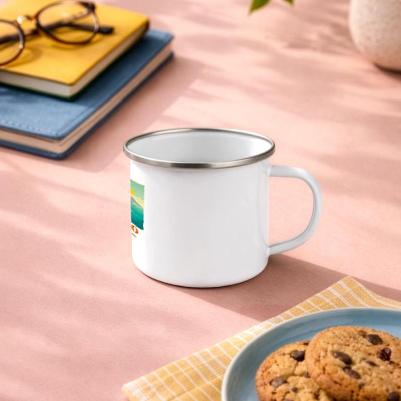 Pizzo Calabria orange Panoramic Camper Mug