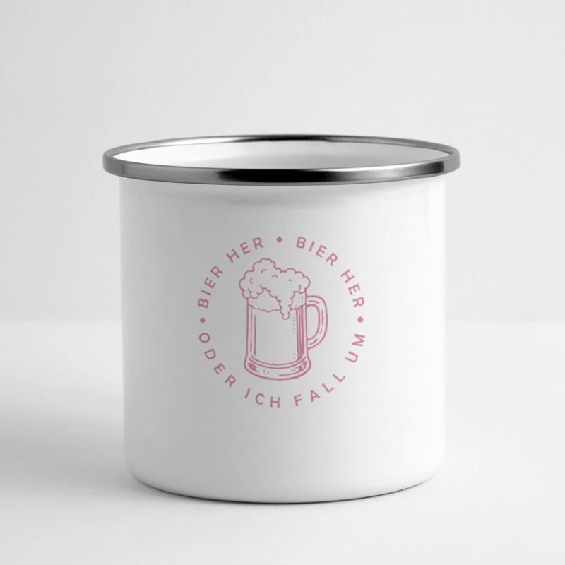 Bees here - Oder ich fall um! Panoramic Camper Mug