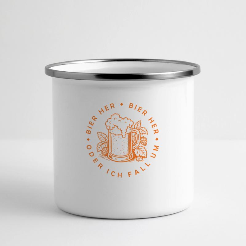 Bees here - Oder ich fall um! Panoramic Camper Mug