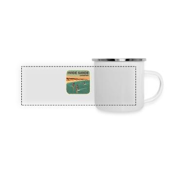 Hvide Sande, alternativement, Danemark - Mug panoramique émaillé - blanc - Devant
