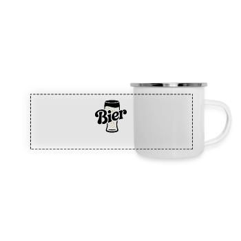 Bier - Cool Beer Logo - Panoramic Camper Mug - white - Front