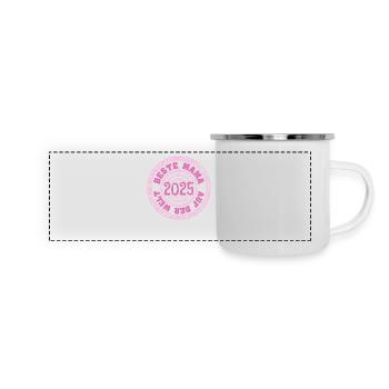 Mama 2025 - Panorama Emaille-Tasse - Weiß - Vorne