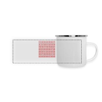 lot - Mug panoramique émaillé - blanc - Devant