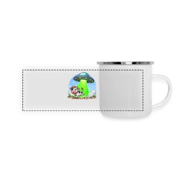 UFO Lands - Panoramic Camper Mug - white - Front