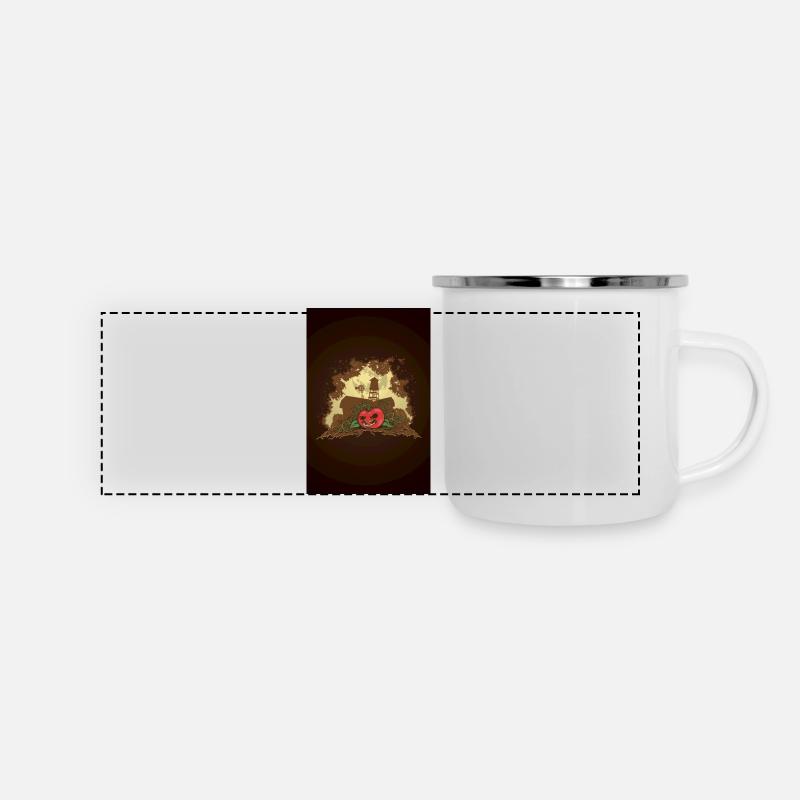 Killer Tomatoe Poster - Mug panoramique émaillé - blanc