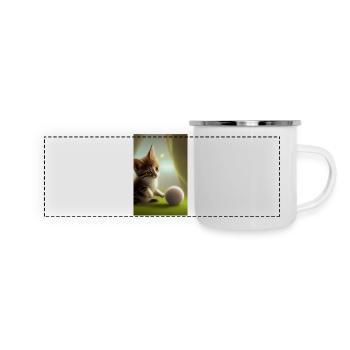 Baby Cat - Panoramic Camper Mug - white - Front