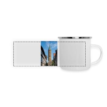 Église des Saints Côme et Damian Goslar - Mug panoramique émaillé - blanc - Devant