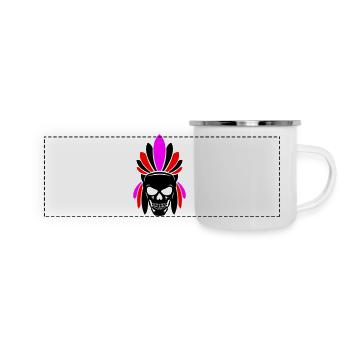 Indian Skull - Panoramic Camper Mug - white - Front