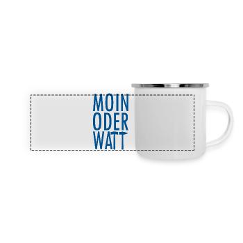 Moin or Watt Ruhrpott - Panoramic Camper Mug - white - Front