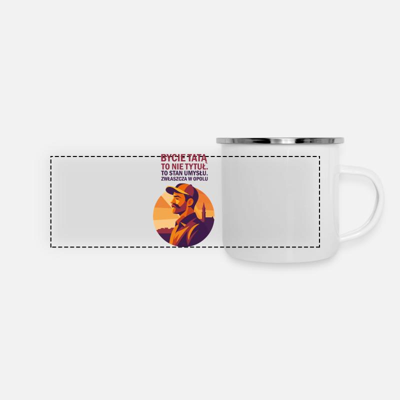 Being a Dad from Opole – It's a State of Mind - Panoramic Camper Mug - white