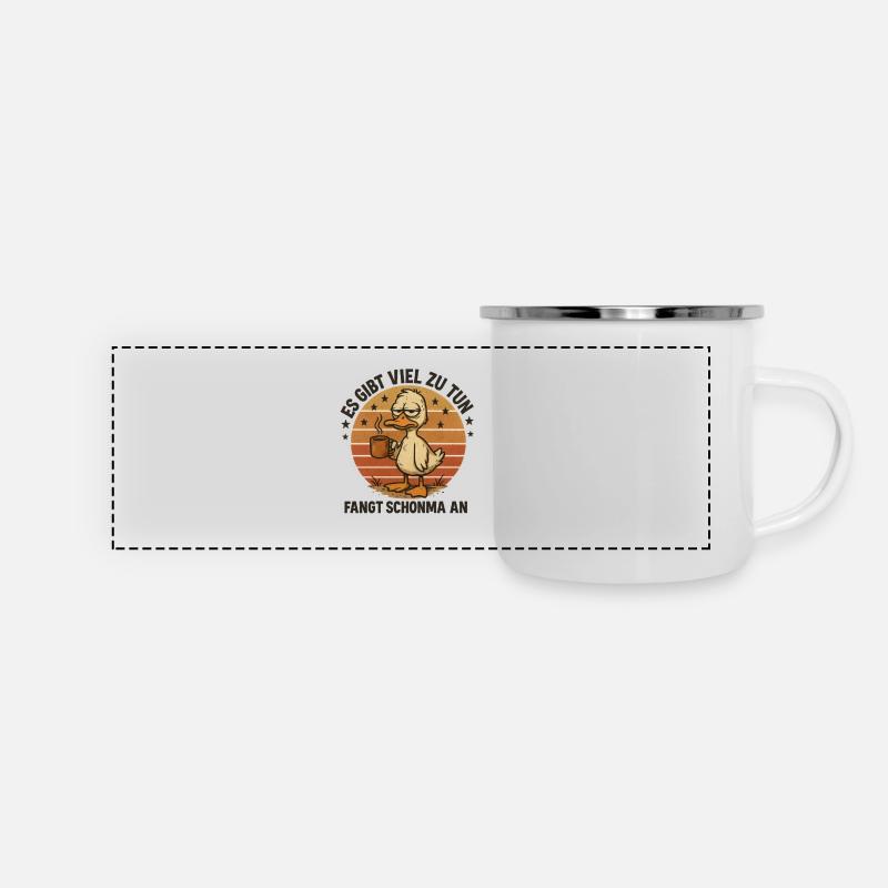 Duck funny work sayings profession office colleagues - Panoramic Camper Mug - white