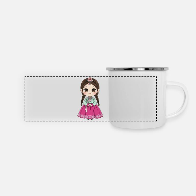 Chibi Hanbok Candy Dream Chaewon - Panoramic Camper Mug - white