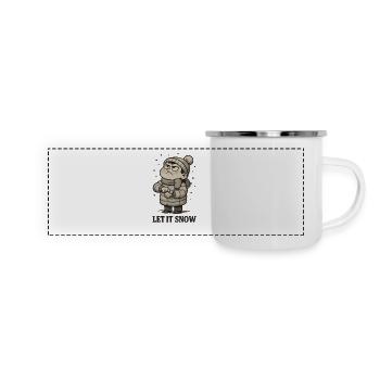 Que neige déjà ! - Mug panoramique émaillé - blanc - Devant