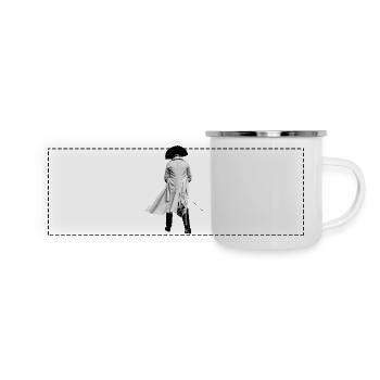 Olli - mein Kaiser - Panorama Emaille-Tasse - Weiß - Vorne
