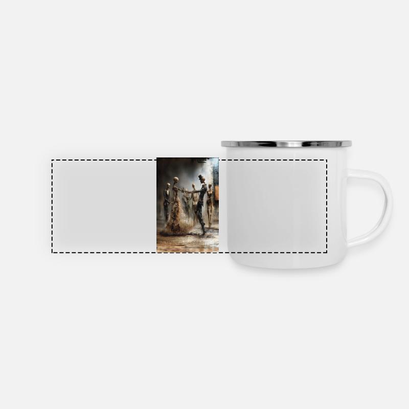 Ghost Dance - Panoramic Camper Mug - white